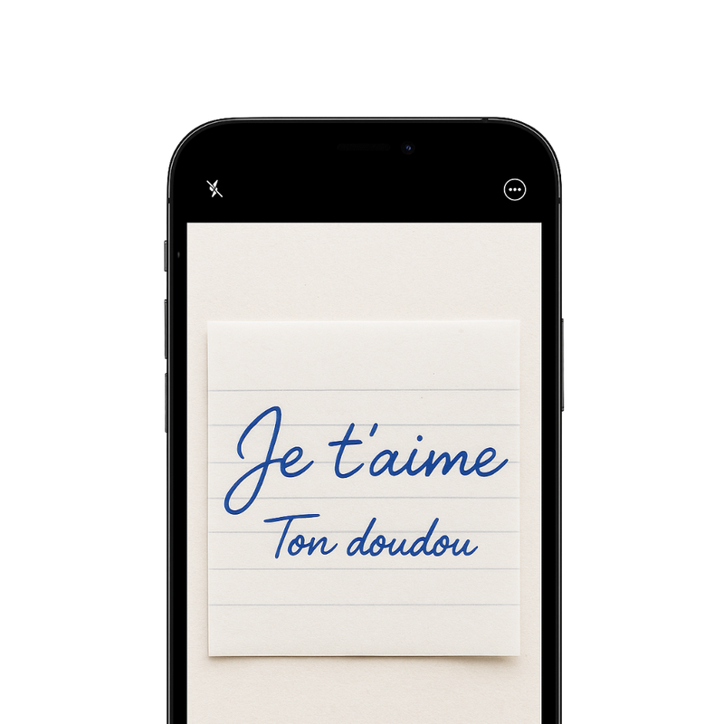 Prenez une photo de votre message